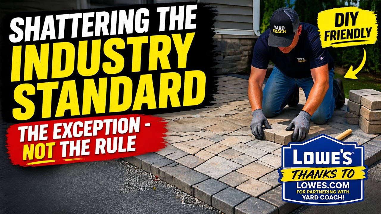 PAVER PATIO INSTALL: The Exception - NOT THE RULE | #lowespartner