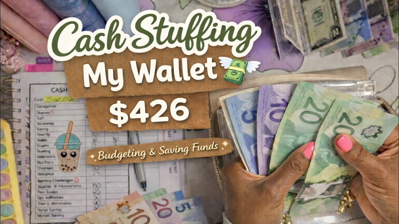 Cash Stuffing My Wallet ~$426| Paycheck 1: Mar 2026| Ep. 155🍀🇨🇦