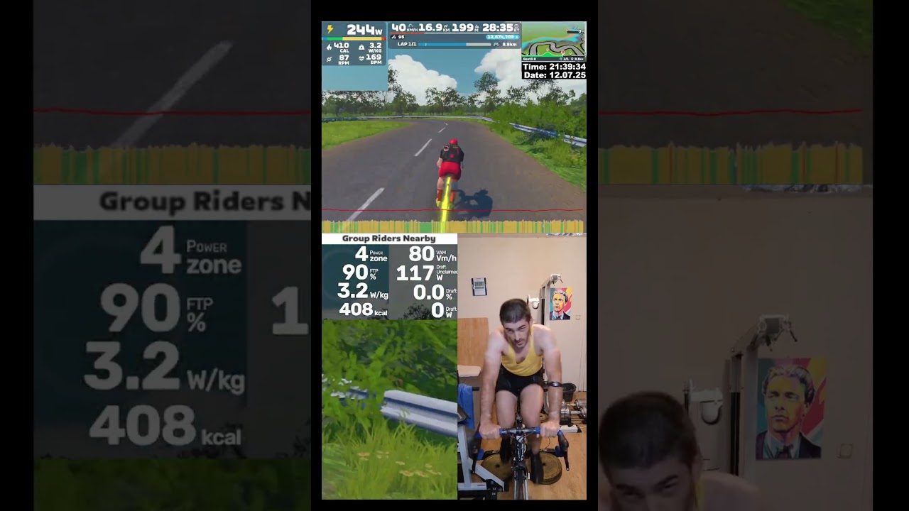 Zwift Cycling Workout Short 12.07.2025 zs 
