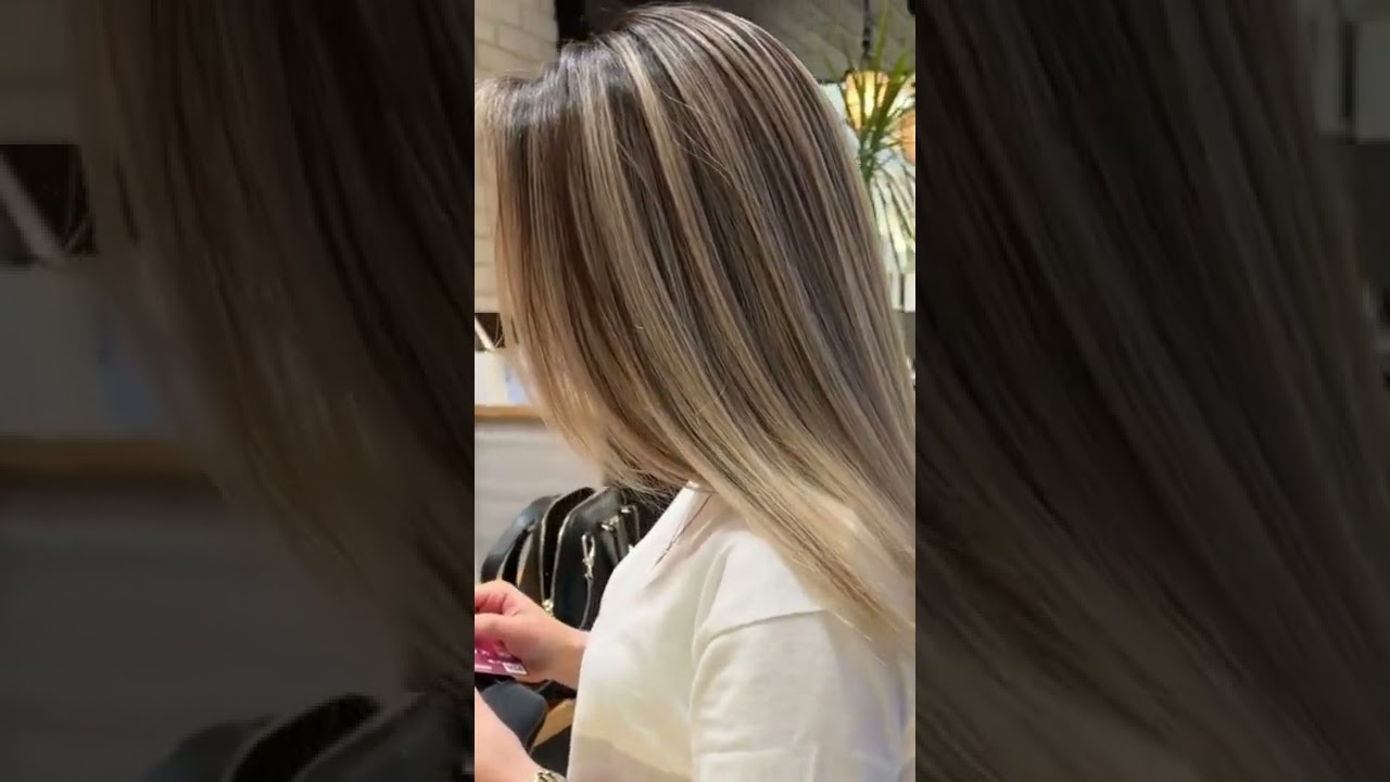COMO hacer MECHAS RUBIAS beige f&oacute;rmula #shorts