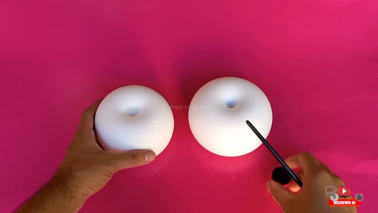 COMO FAZER PORTA VELAS USANDO BEXIGA E GESSO | FAÇA VOCÊ MESMO PORTA VELAS DE GESSO E BEXIGA
