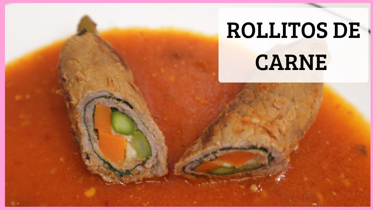 ROLLITOS DE CARNE RELLENOS DE VERDURA & QUESO / RECETAS REALES