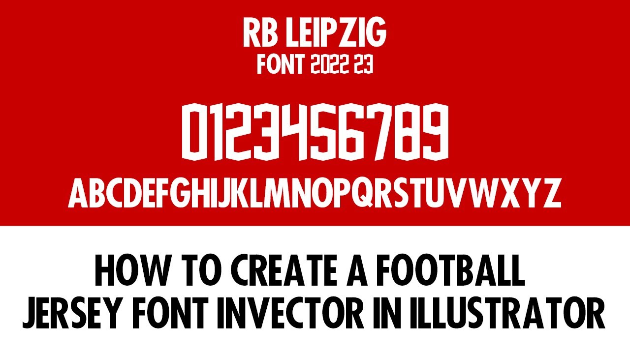 How to create a football jersey font in vector in illustrator