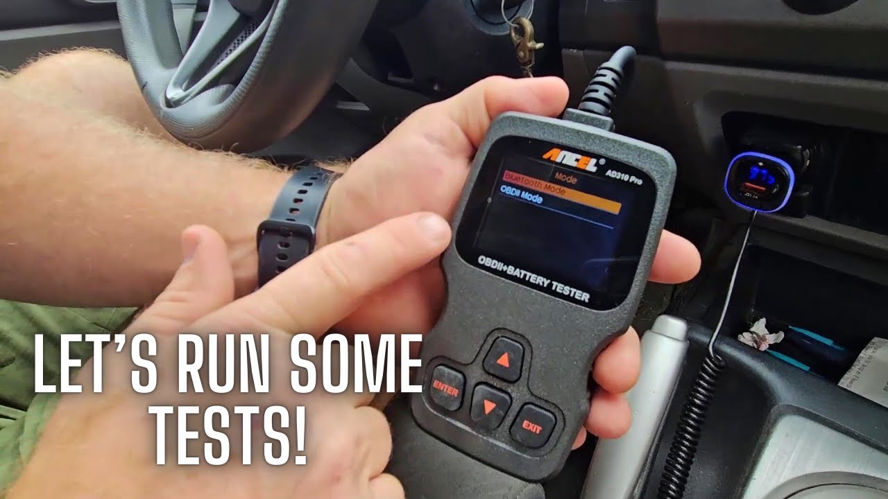 ANCEL AD310 Pro 2-in-1 OBD2 | Scanner & Battery Tester