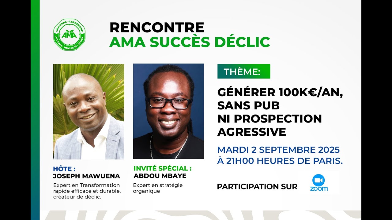 Rencontre AMA Succès déclic, invité special ABDOU MBAYE