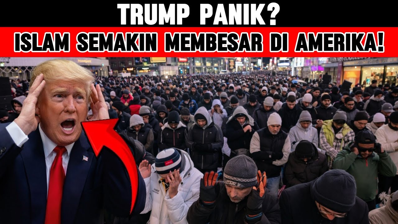 TRUMP MARAH BESAR!? New York City Dipenuhi Ribuan Jamaah Tarawih | Tarawih Massal di Jantung Amerika