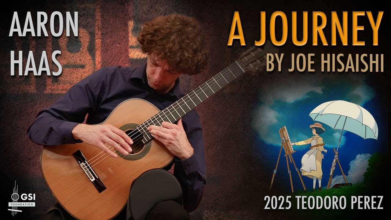 Композиция Джо Хисаиши "A Journey" в исполнении Аарона Хааса на гитаре Teodoro Perez "Especial" 2...