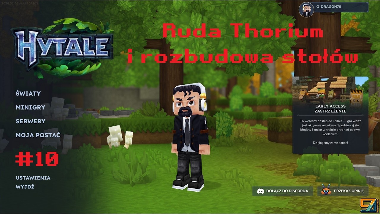 HYTALE #10 ✨ Ruda Thorium i rozbudowa stołów ✨