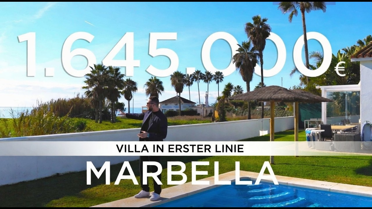 Villa in Marbella in erster Strandlinie an der Costa del Sol