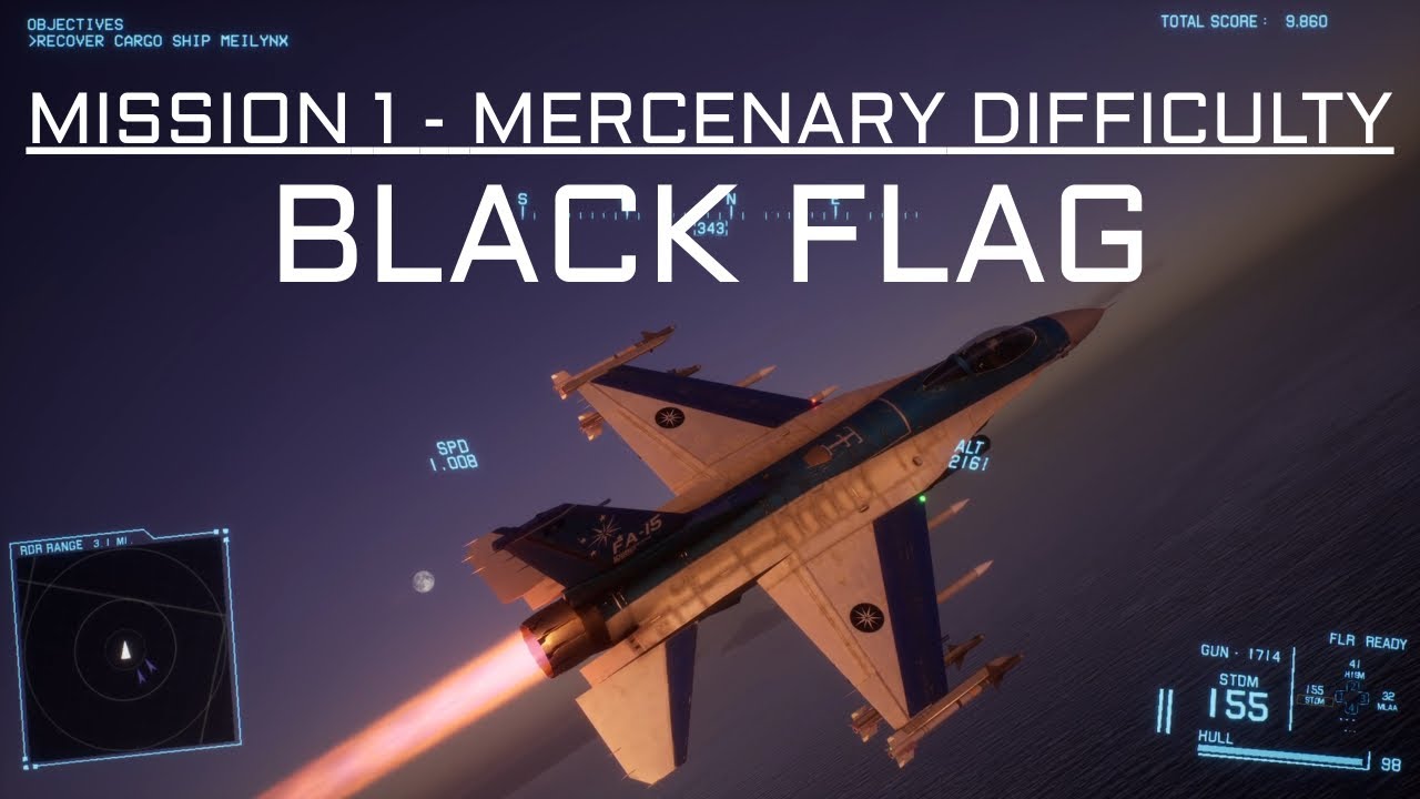 Project Wingman | Mission 1: Black Flag (Mercenary Difficulty) (PS5)