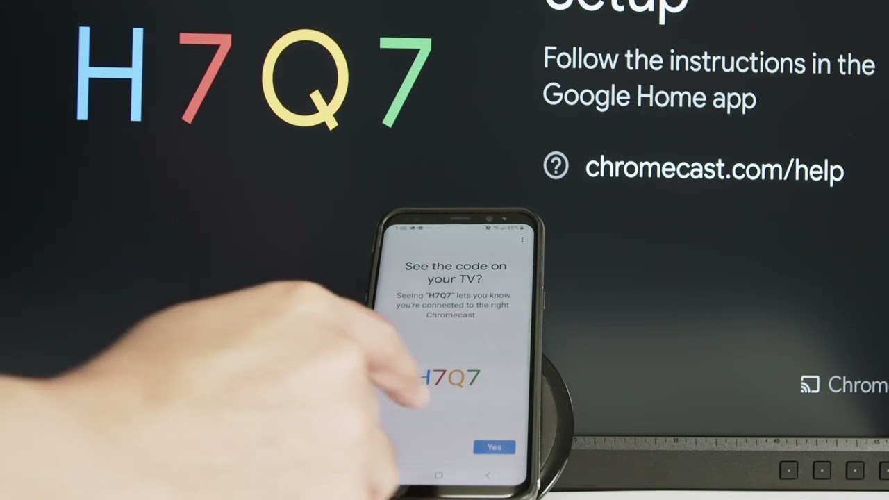 Как настроить Chromecast на телевизоре или мониторе (короткое видео)