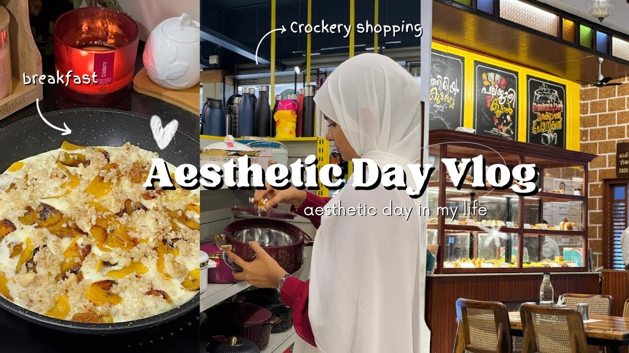 A Day In My Life 🌷 ( Crockery shopping, outfit purchase, breakie, mushroom pasta)
