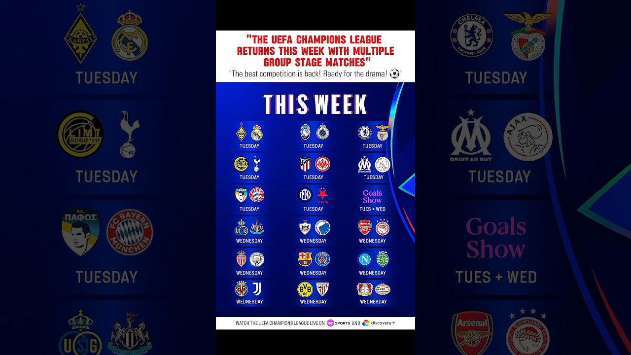 UCL Is Back 🔥 