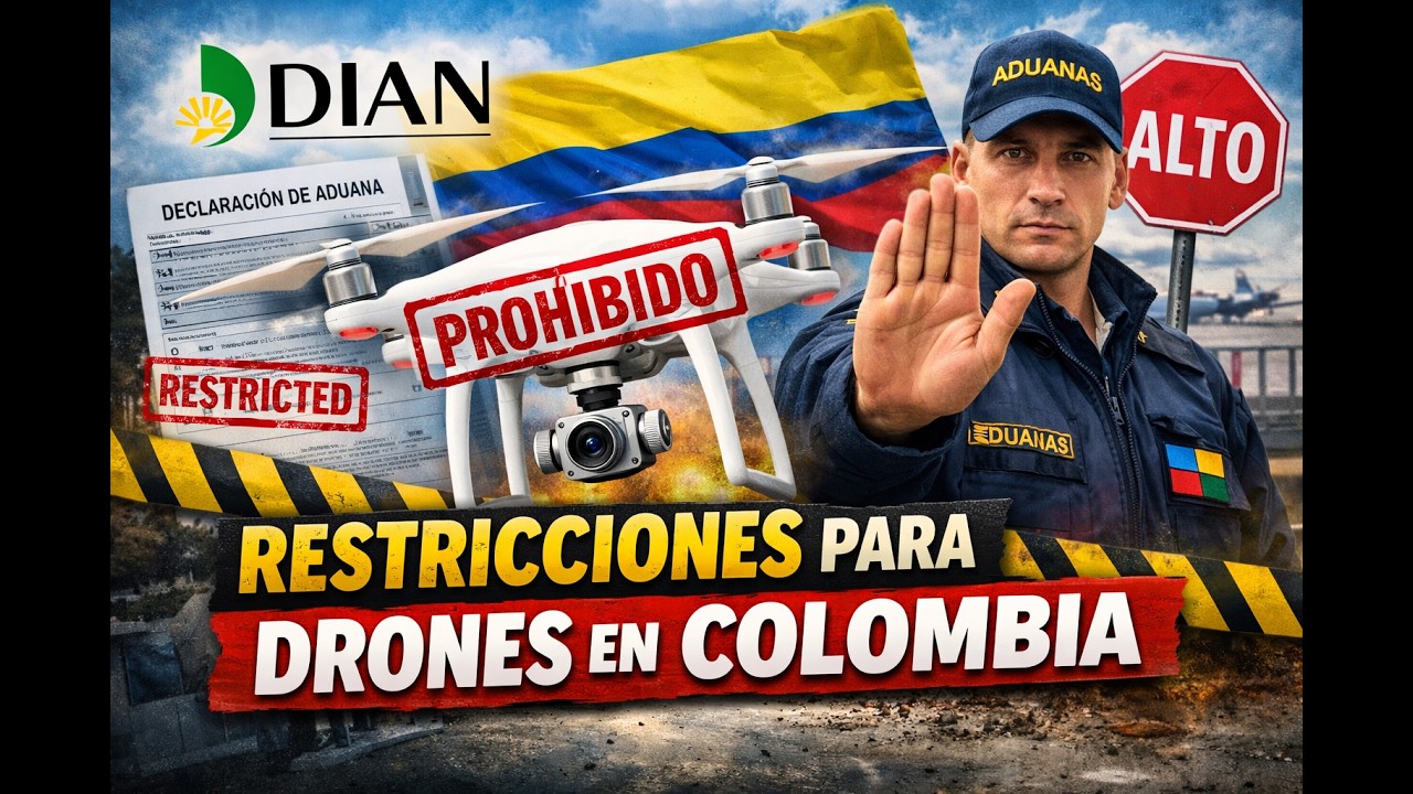 🚨 Restricciones de ingreso de drones a Colombia - norma DIAN  🚨