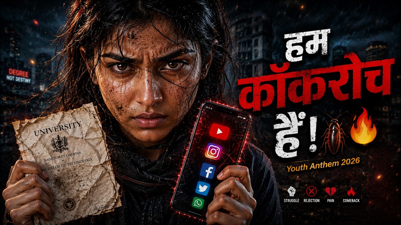 हम कॉकरोच हैं! 😈 | Viral Youth Song 2026 | Bollywood Protest Anthem | Trending Hindi Song