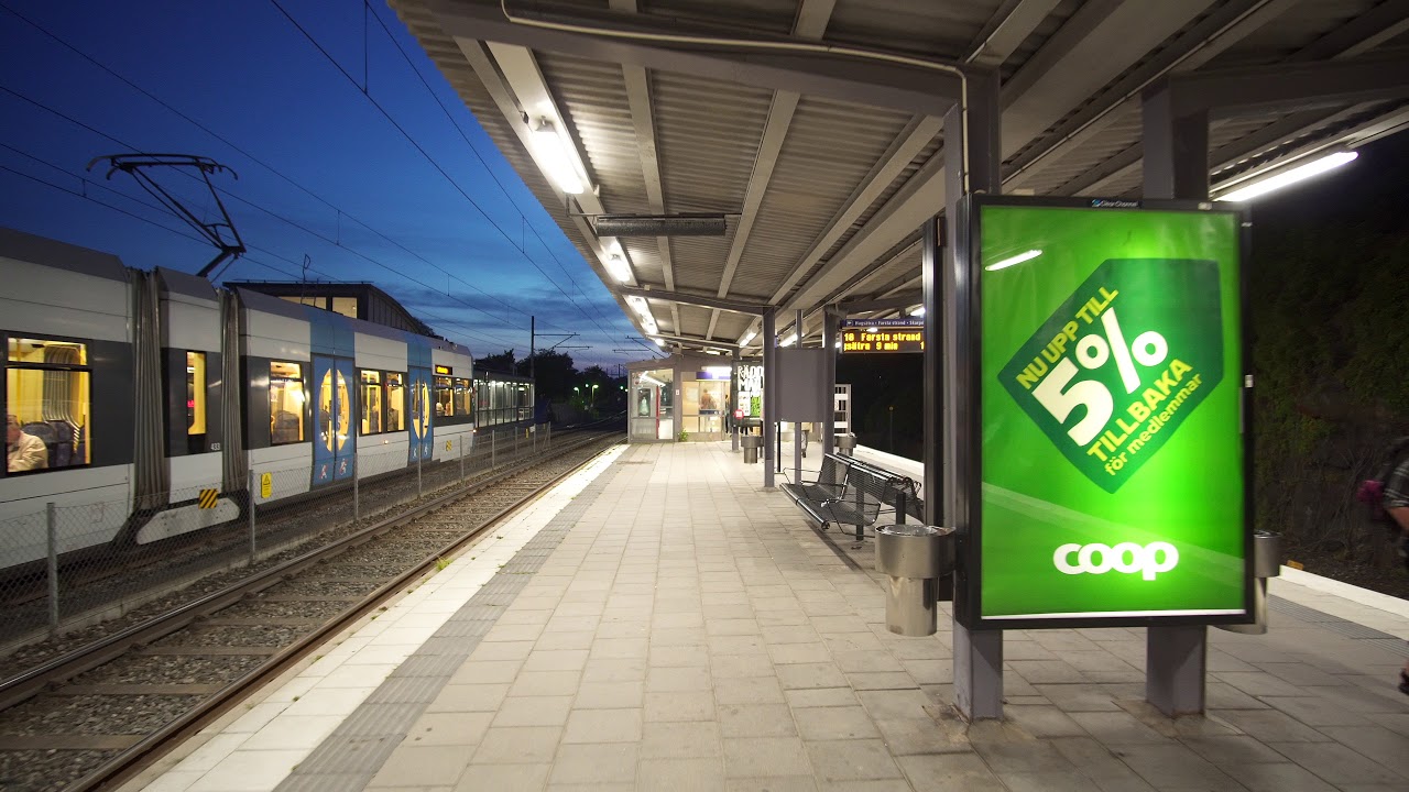 Sweden, Stockholm, Stora Mossen, subway to Alvik, tram to Stora Essingen, 4X elevator, 2X escalator
