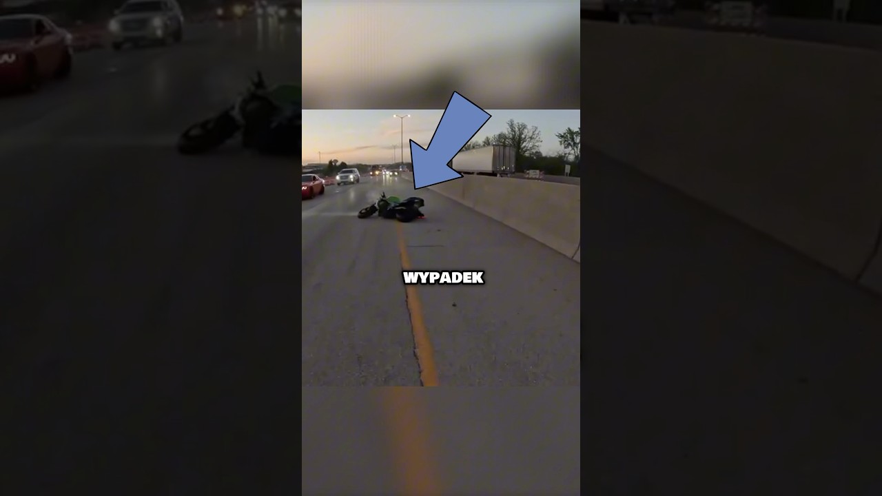 Przyjaciel motocyklisty miał wypadek..😢