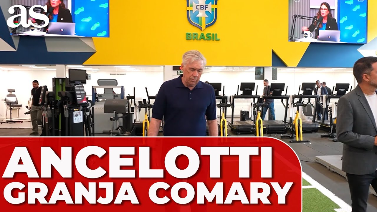 BRASIL | ANCELOTTI visitando GRANJA COMARY, el centro de ENTRENAMIENTO de la CBF