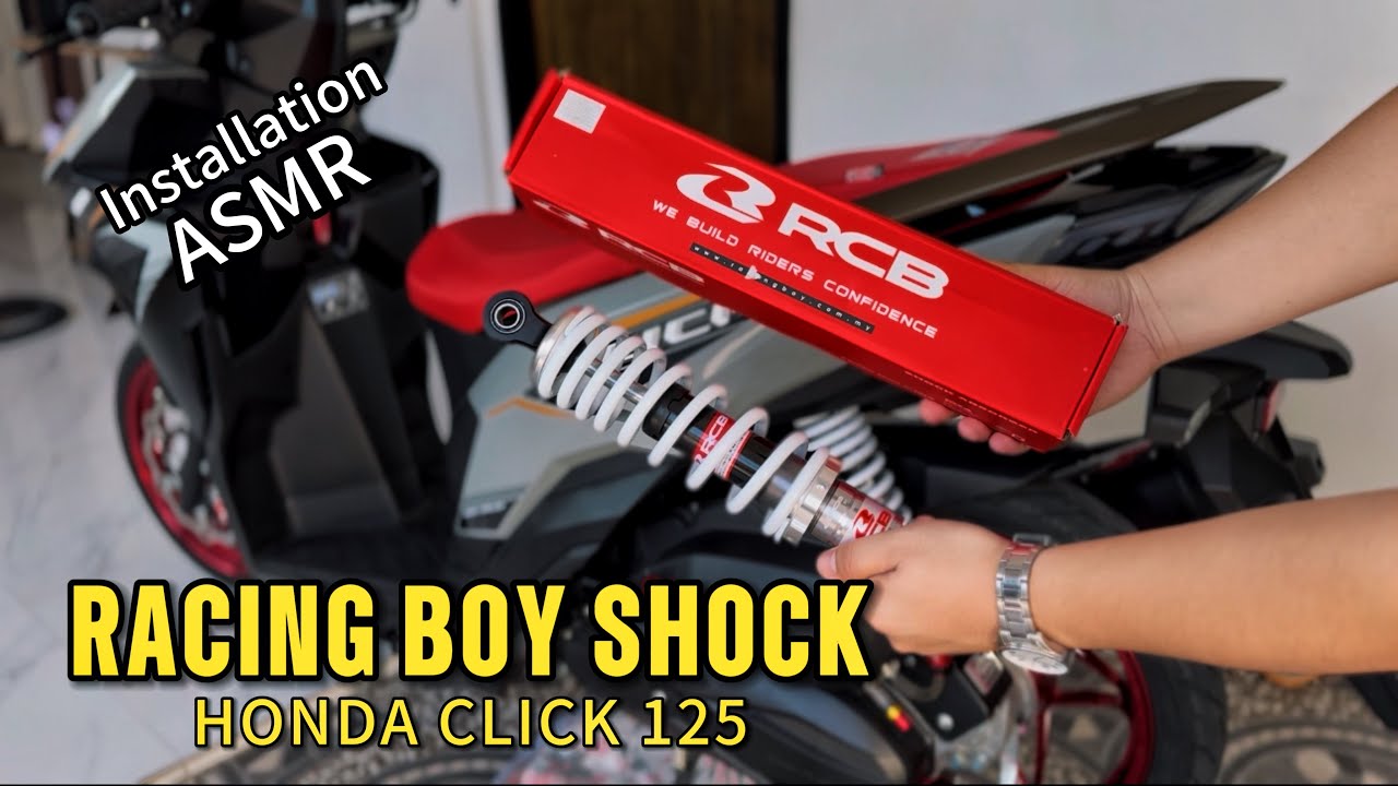 RCB SHOCK INSTALLATION HONDA CLICK 125