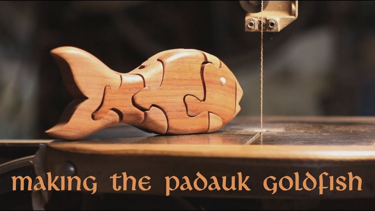 Making the Padauk Goldfish Bandsaw Puzzle