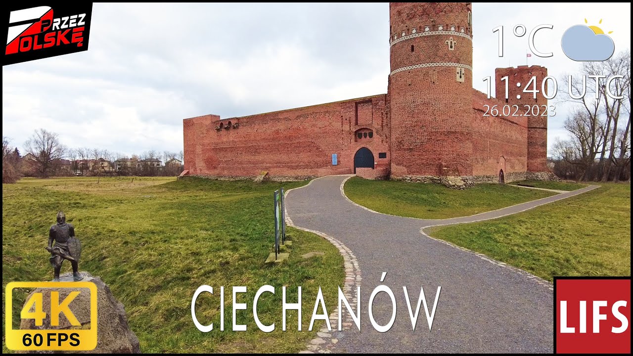 4k POLAND🚶🏽‍♂️#WALK ~ CIECHANÓW 🏰 ~ 60fps #PrzezPolskę