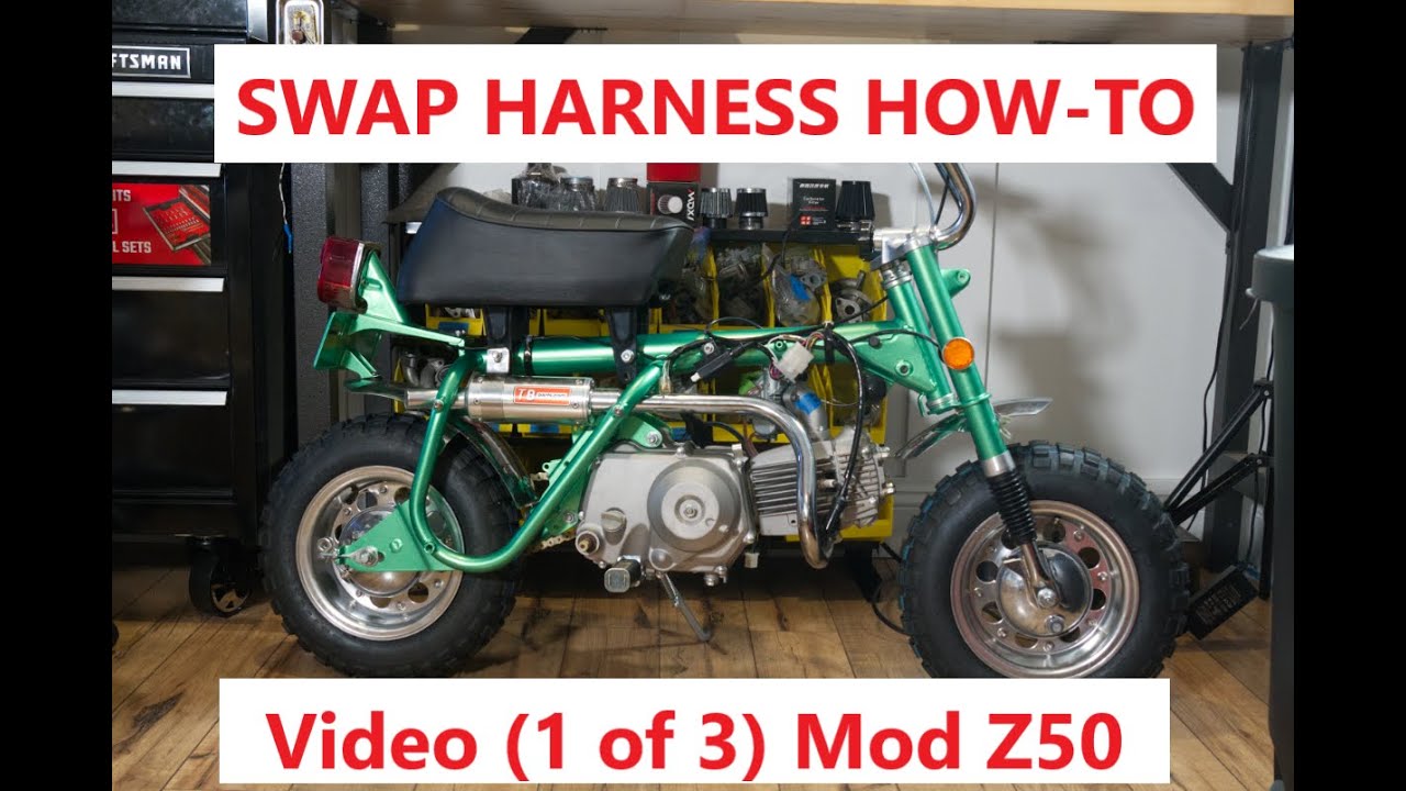 Vintage Honda Z50 Mini Trail Motorcycle -  110cc Engine Swap - Vid 1 of 3