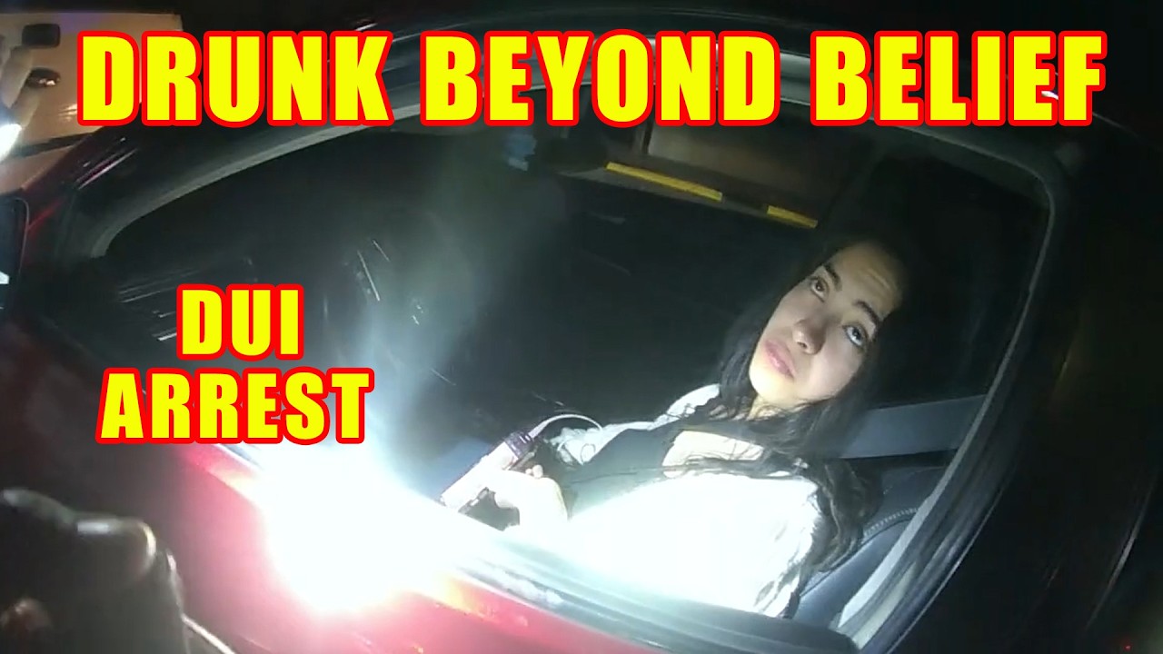 Bodycam DUI Arrest - 25-Year-Old Woman is Drunk Beyond Belief