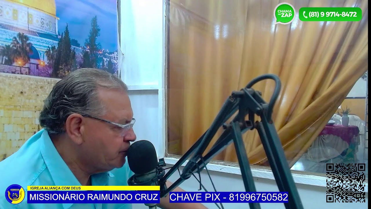 Transmissão ao vivo do Missionário Raimundo Cruz
