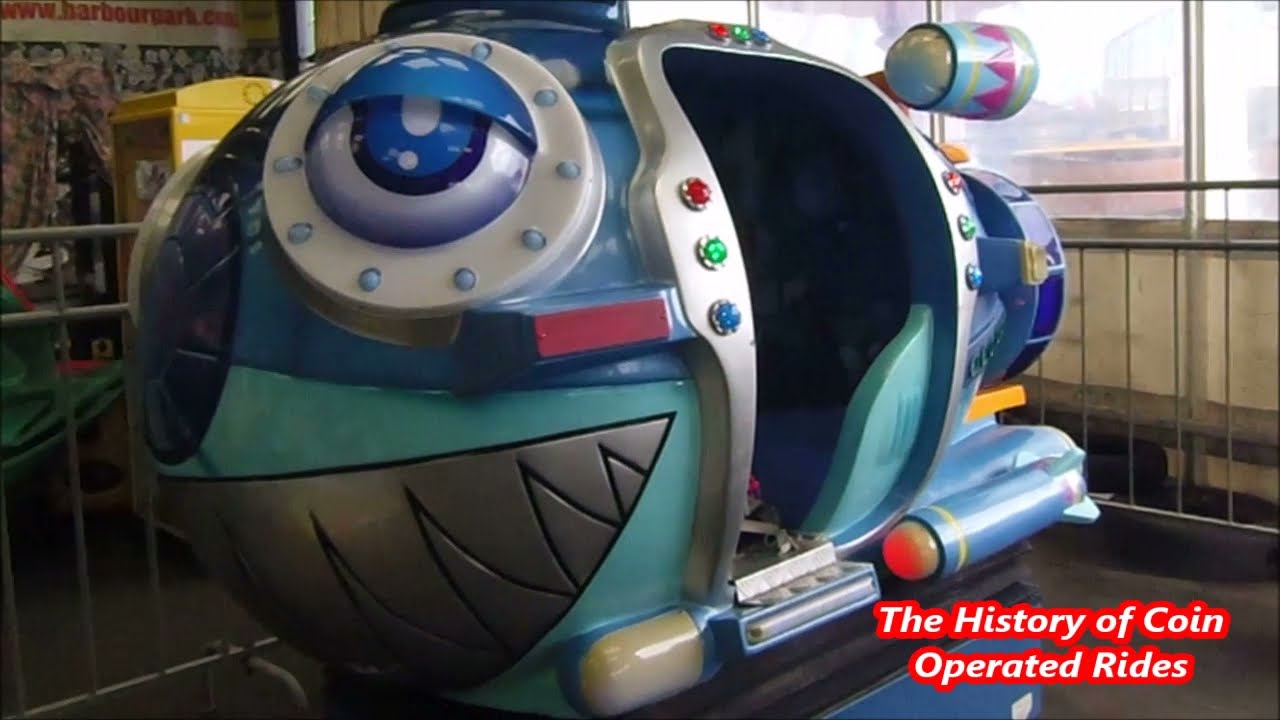 2000s Coin Operated Submarine Kiddie Ride - Kiddie Sub (BROKEN)