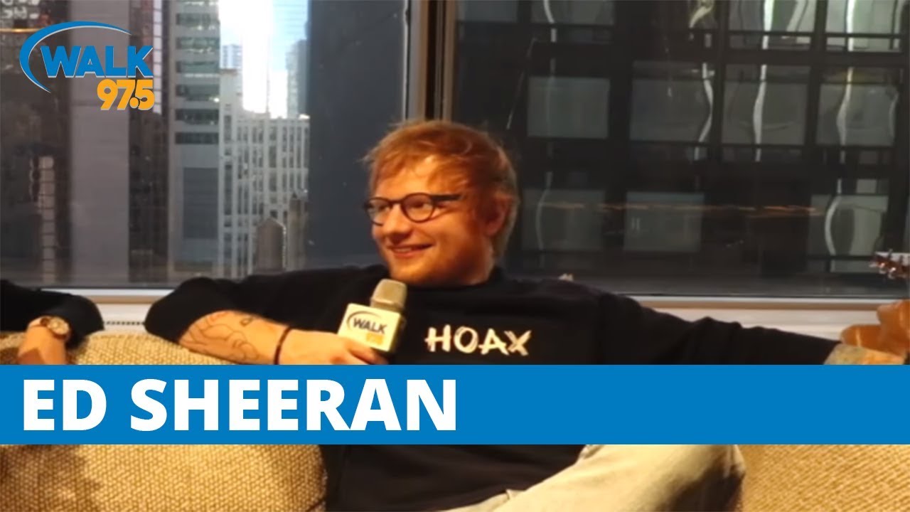 Ed Sheeran talks with WALK 97.5's Christina Kay