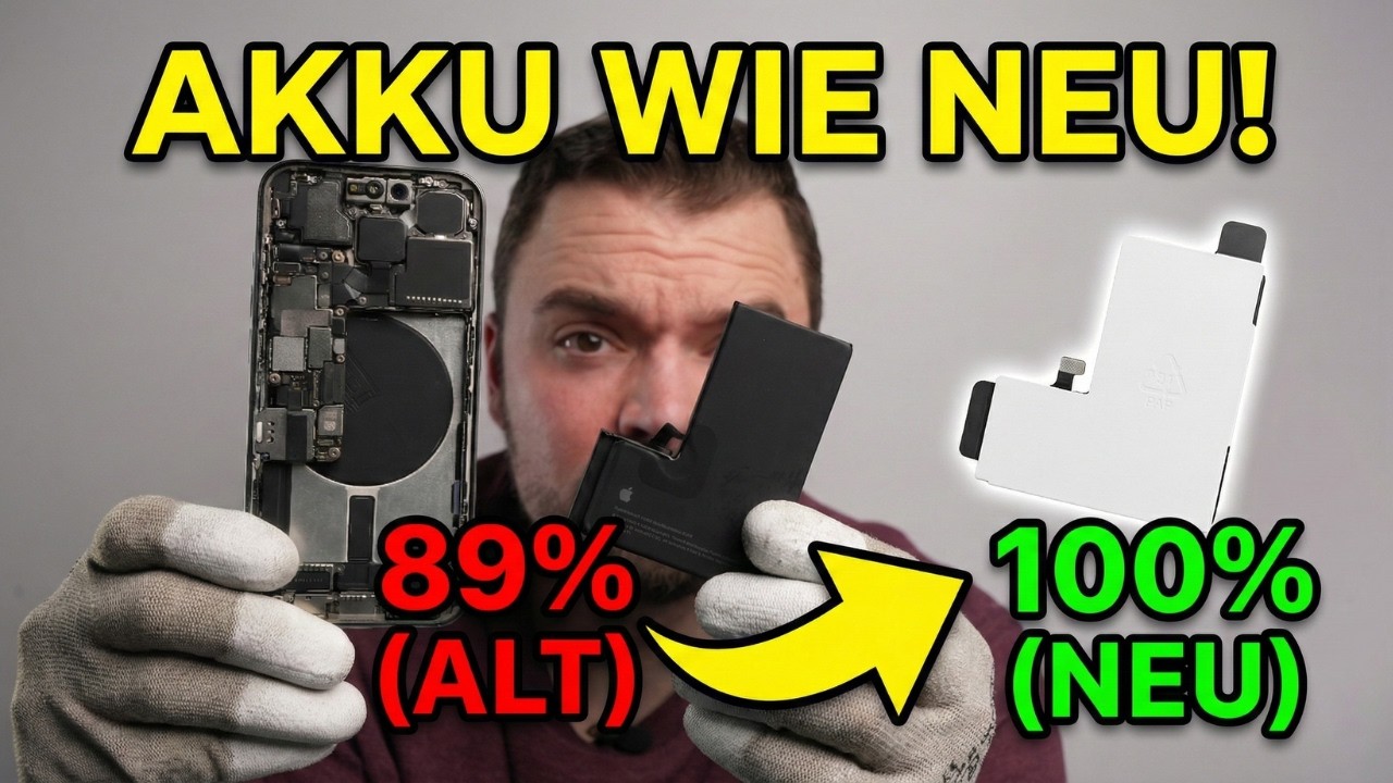 iPhone 15 Pro: Zurück auf 100% Kapazität (Original-Akku)