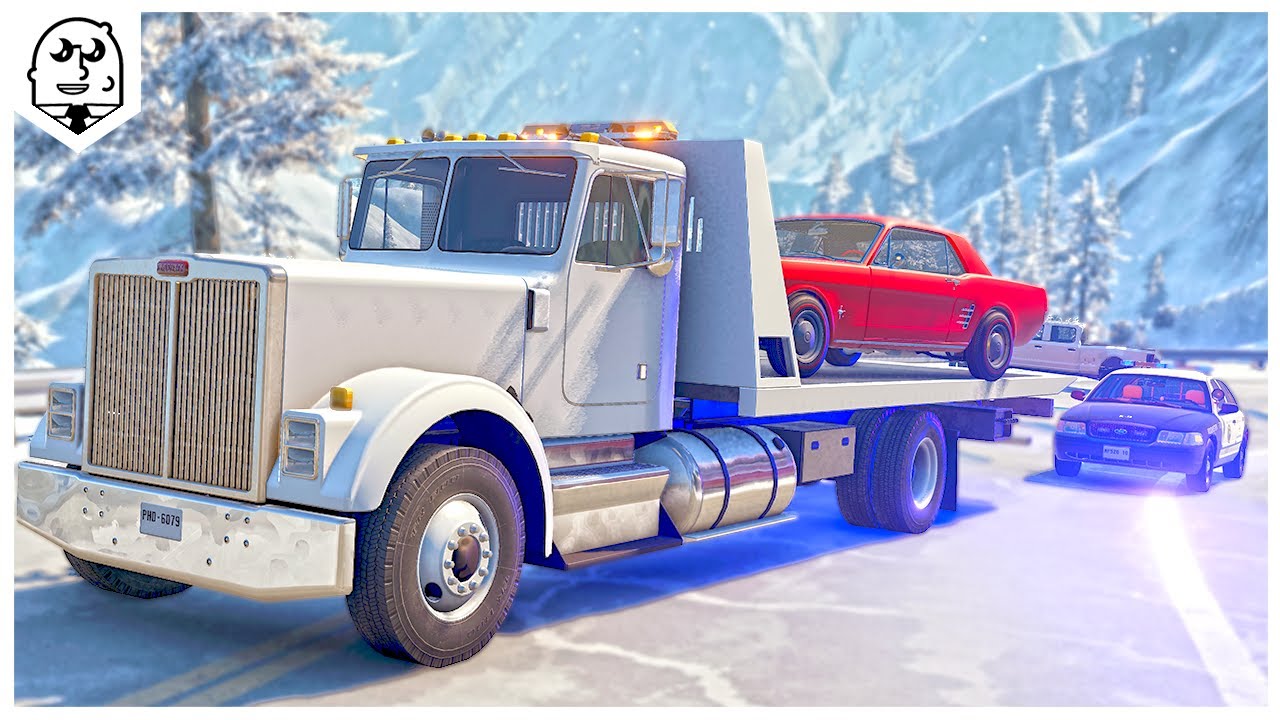 Rescuing Cars from a Blizzard! (Icy Mountain Roads)