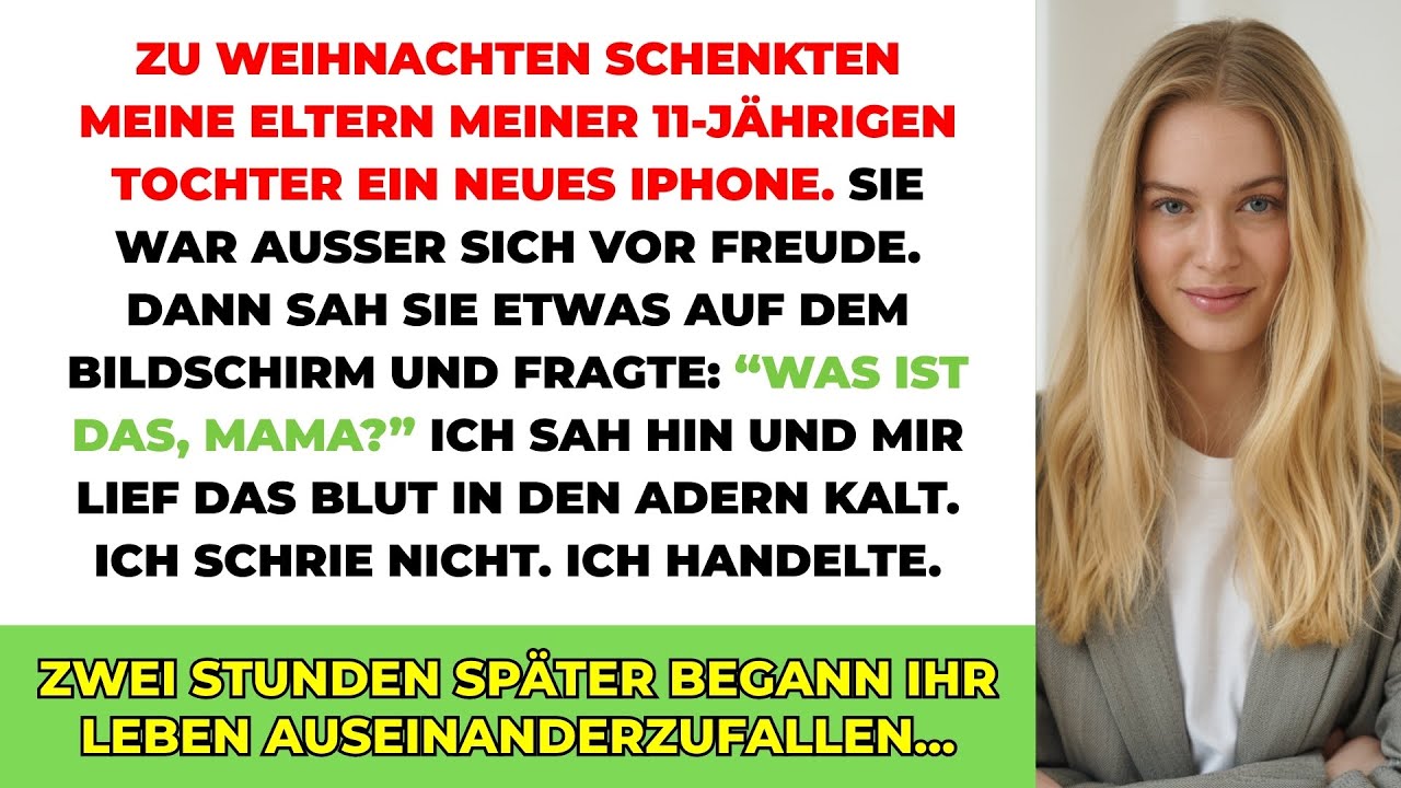 Zu Weihnachten Gaben Meine Eltern Meiner Tochter Ein Iphone. Ich Sah Es An Und Rief Die Polizei…