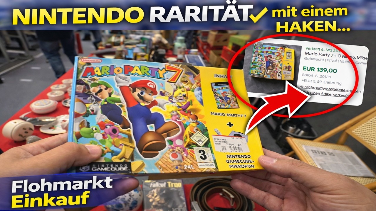 Flohmarkt Einkauf: NINTENDO Rarit&auml;t und PlayStation Schn&auml;ppchen 🎮