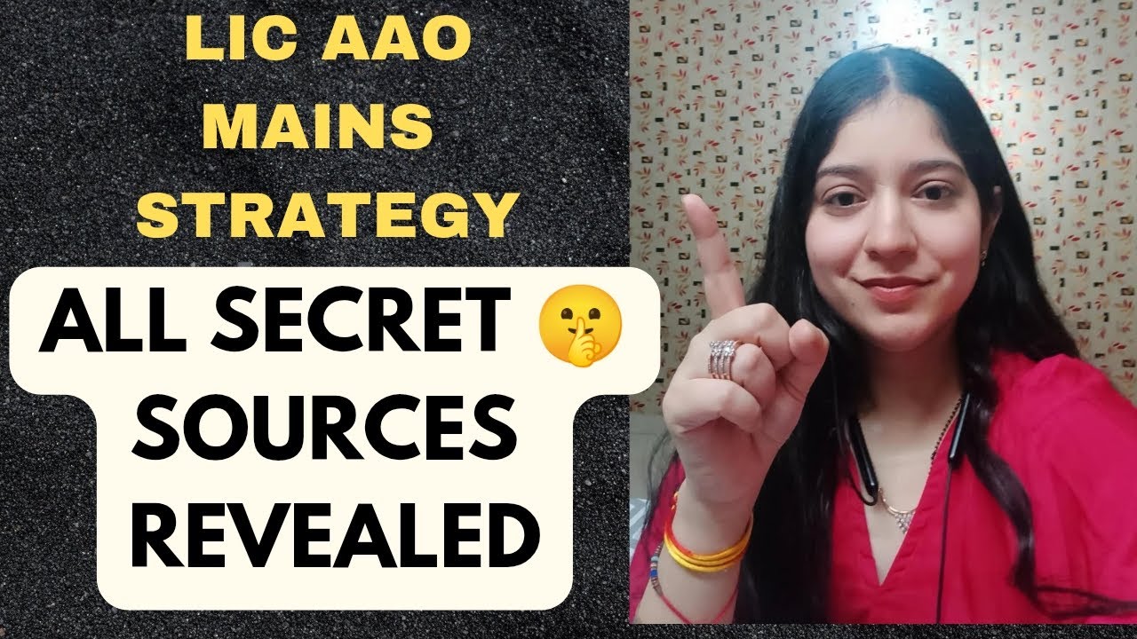 LIC AAO MAINS SMART STRATEGY REVEALED🤫 | #lic #licaao #ibps #sbi #sbipo #studymaterial #study 