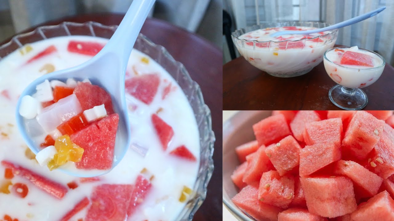 Watermelon Lychee Milk | Simple and Refreshing