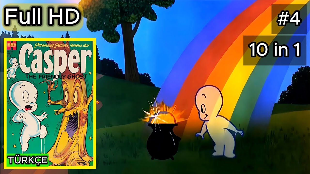 Casper Full HD CD-4 | Sevimli Hayaletin maceraları | Türkçe Çizgi Film #part4