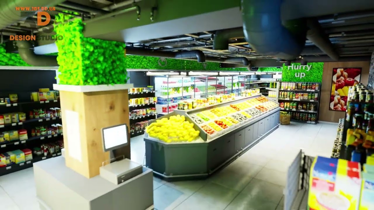 Дизайн продуктового магазина ПС маркет