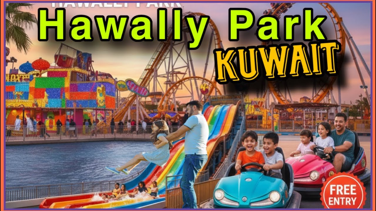 Hawally Park KUWAIT Full View Of Rides And Sale حولي بارك الكويت 