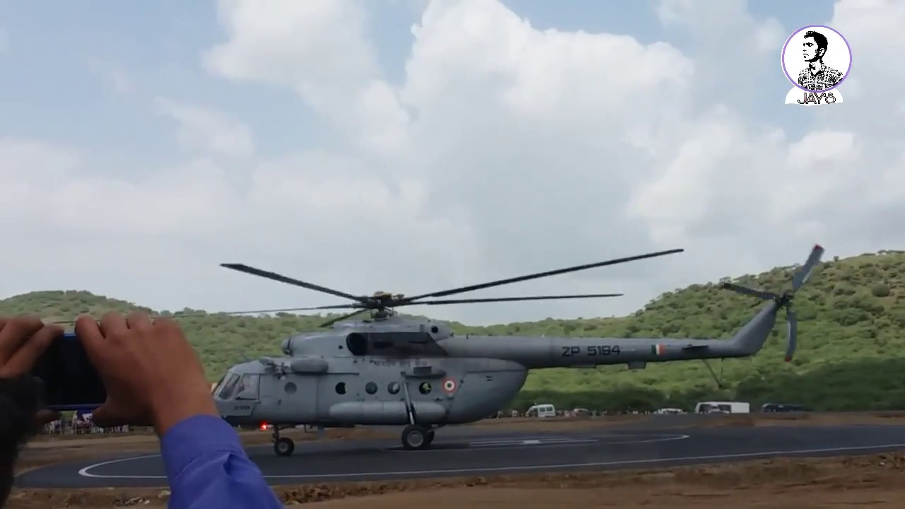 Helicopter Landing And Take Off Near Ghela Somanath Temple || Airforce Helicopter