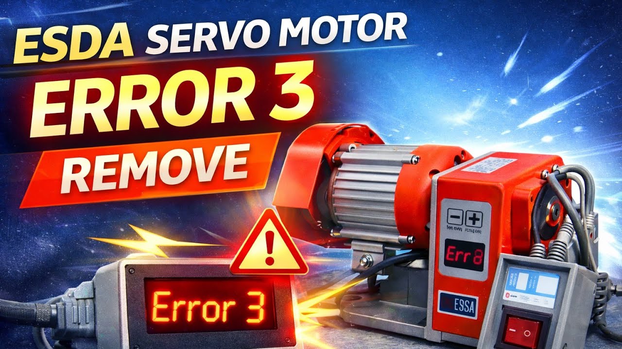 ESDA Servo Motor Error 3 Fix | Error 3 Kaise Remove Kare | Hindi