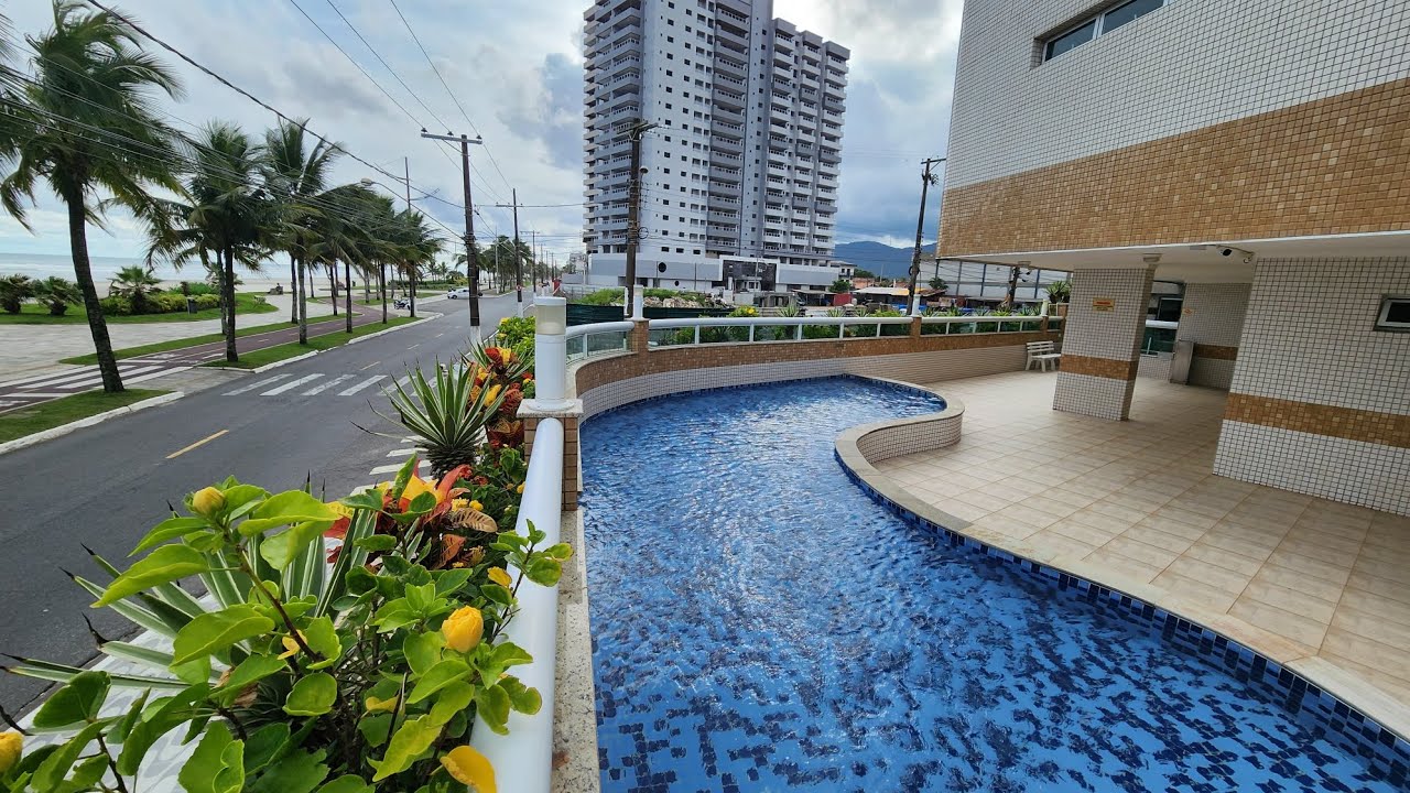 Apartamento à venda frente mar, alto padrão mobiliado e planejado em Praia Grande SP, 2 dormitórios🎯