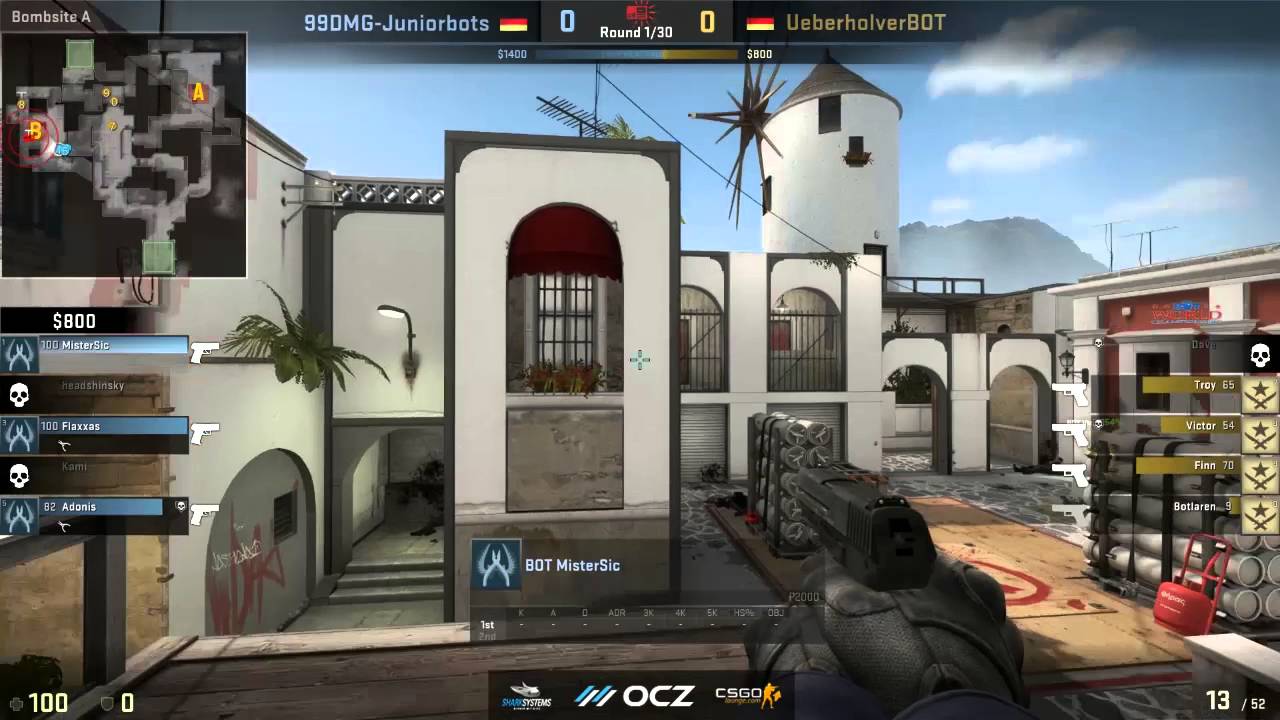 BOT MAJOR 2016 99DMG-Juniorbots vs UEberholverbot de_santorini