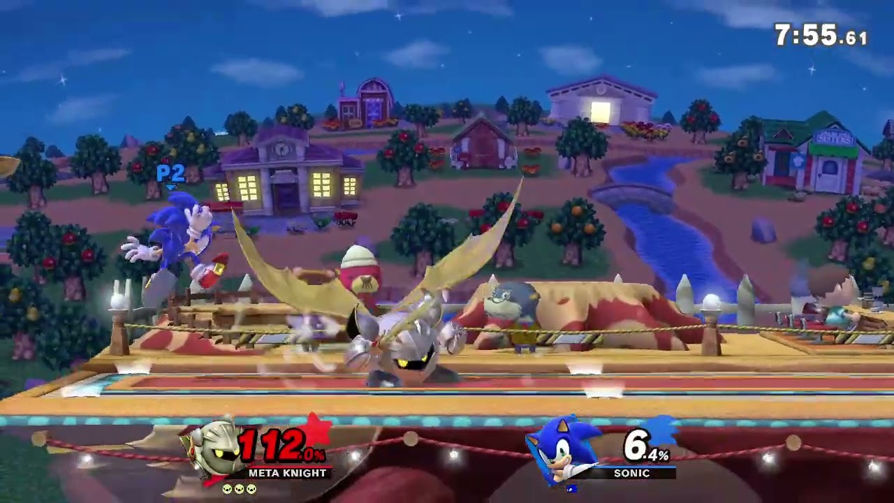 Peleando contra Meta Knight con Sonic || mantakaps || SSBU #smashultimate 
