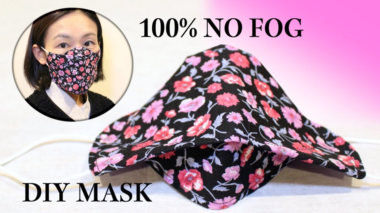 One of the Easiest - 100% NO FOG Simple Face Mask 【S-M-L】DIY 3D Mask Sewing Tutorial
