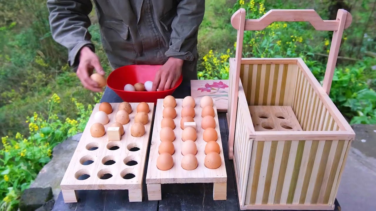 How did the ancients protect eggs wisely? Handmade Ancient Chinese Style Egg Box丨Carpenter Anxu