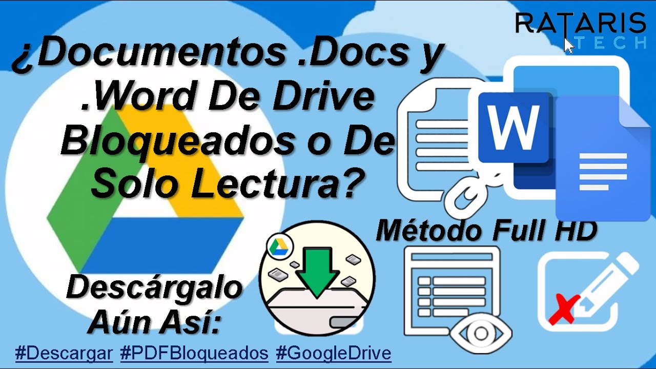 Documentos y Word De Drive Bloqueados o De Solo Lectura ||SOLUCIÓN DEFINITIVA