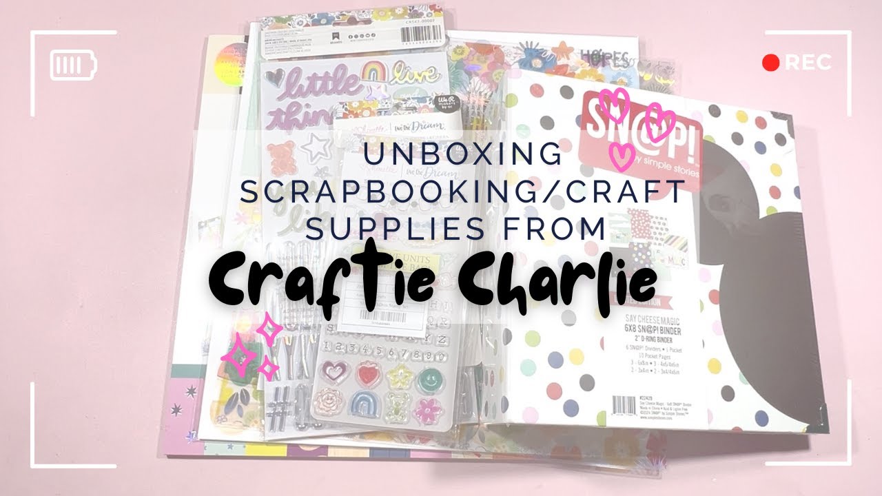 SCRAPBOOK & CRAFT HAUL | CRAFTIE CHARLIE | UNBOXING | SCRAPPYNERDUK