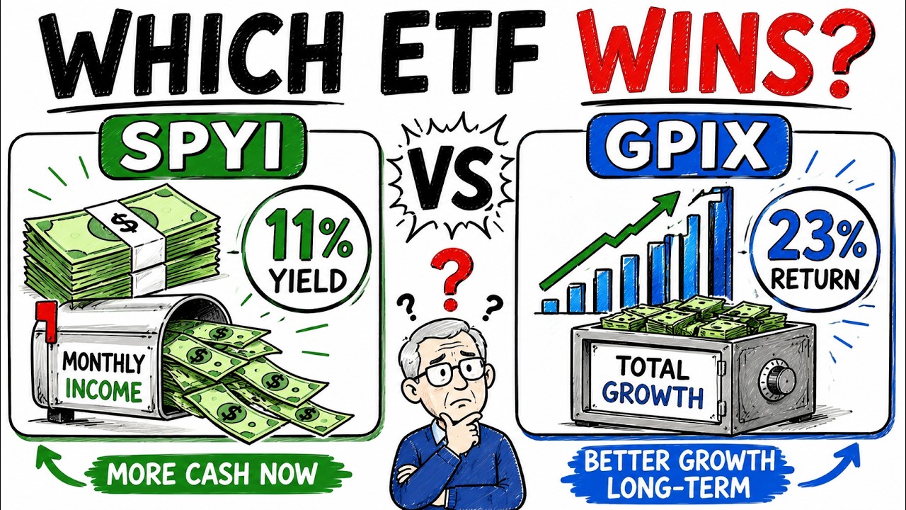 11% Yield vs 23% Total Return: SPYI vs GPIX for Retirees