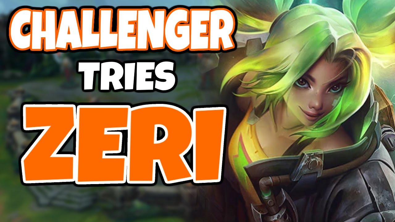 The NEW CHAMP ZERI AUTOS are SKILLSHOTS?! Unlike ANY other champ | Challenger tries Zeri Mid